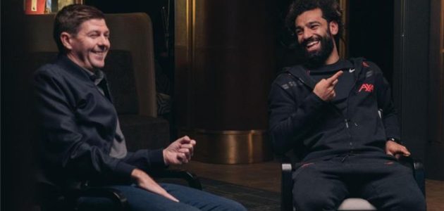 جيرارد لـ محمد صلاح: ابني يحبك أكثر مني.. وأتمنى العودة كلاعب في ليفربول